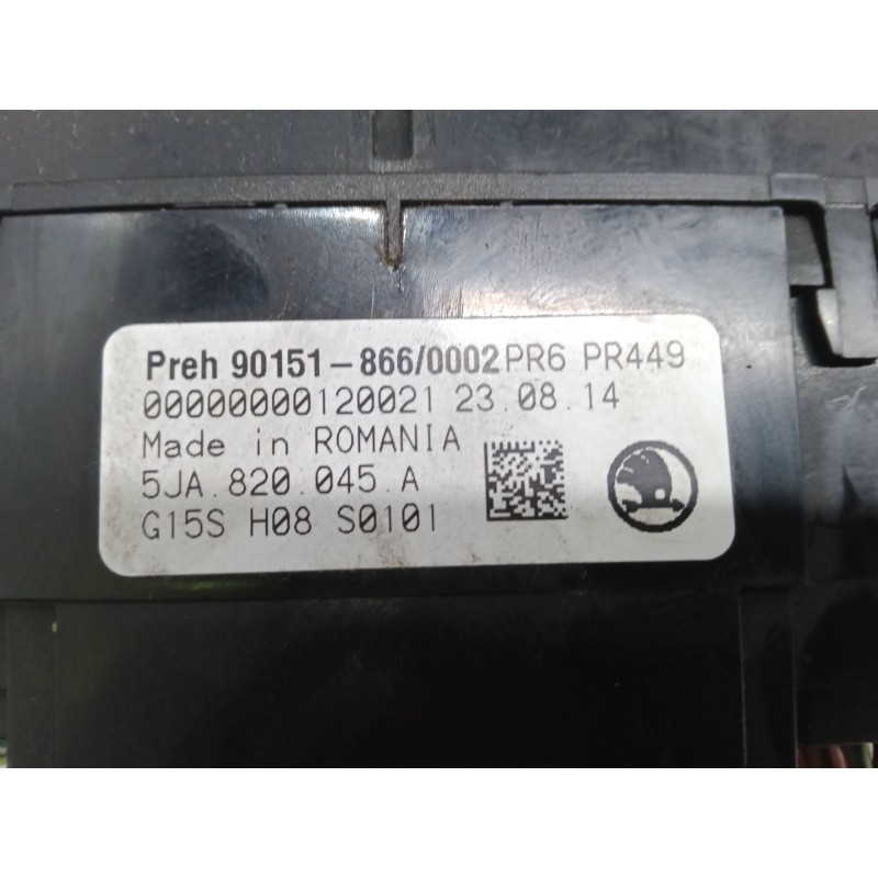 Recambio de mando calefaccion / a/a para skoda rapid (nh3, nk3, nk6) 1.6 tdi referencia OEM IAM   