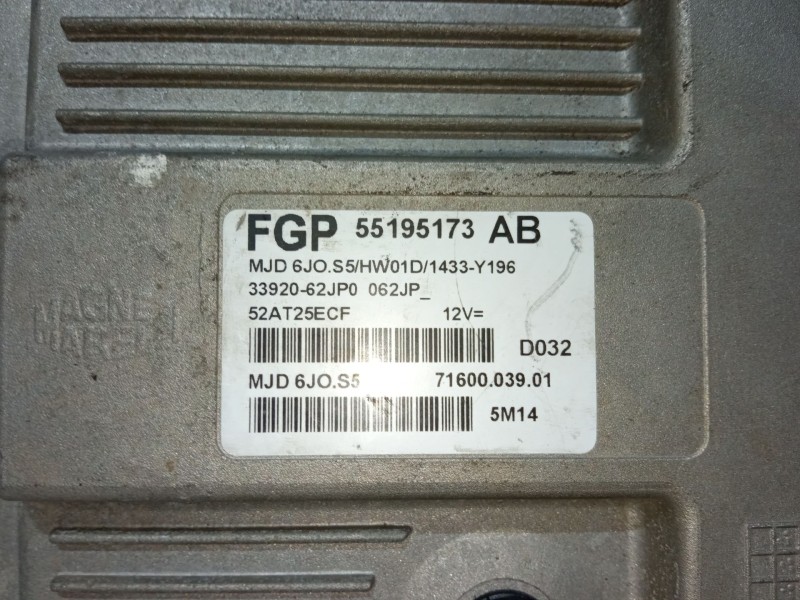 Recambio de centralita motor uce para suzuki swift iii (mz, ez) 1.3 ddis (rs 413d) referencia OEM IAM FGP55195173ABMJD6JO.S5HW01