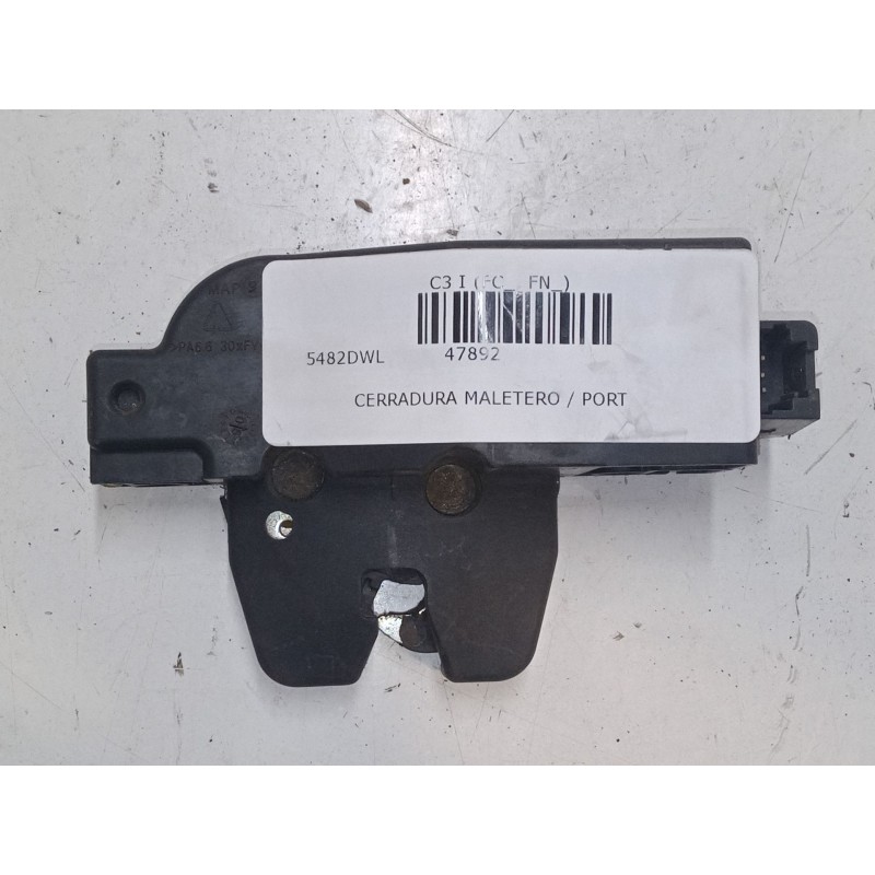 Recambio de cerradura maletero / porton para citroën c3 i (fc_, fn_) 1.1 i referencia OEM IAM 9652301980  