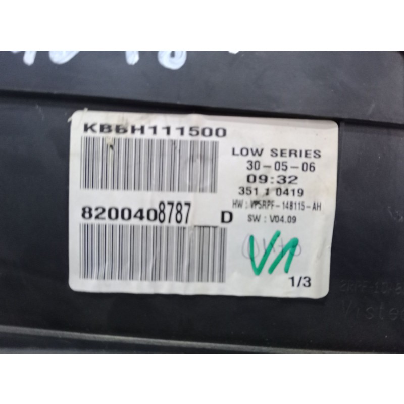 Recambio de cuadro instrumentos para renault megane ii (bm0/1_, cm0/1_) 1.5 dci (bm1e, cm1e) referencia OEM IAM KBBH111500 82004