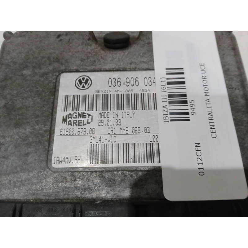 Recambio de centralita motor uce para seat ibiza iii (6l1) 2.0 referencia OEM IAM 036906034 61600.679.08 