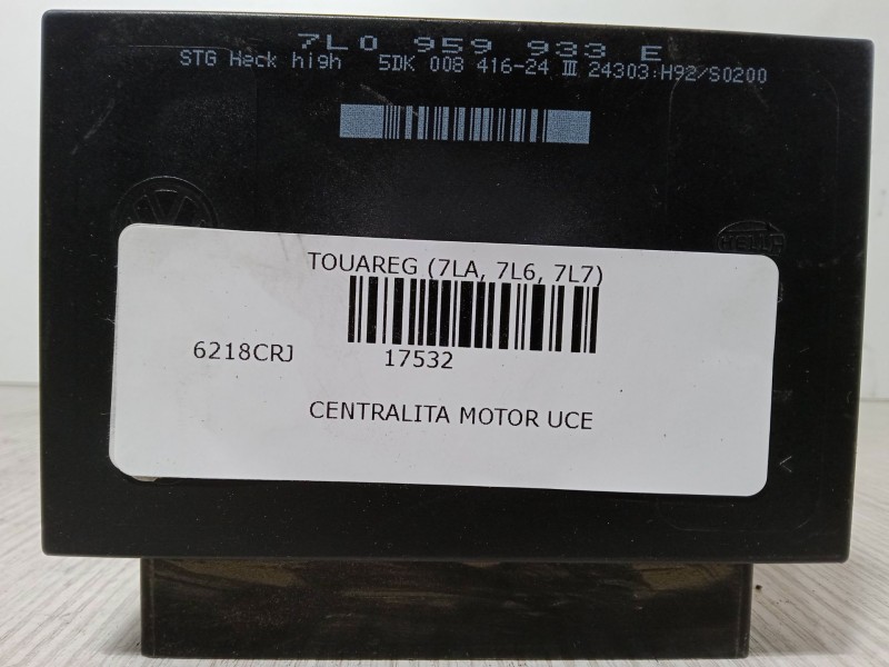 Recambio de centralita motor uce para volkswagen touareg (7la, 7l6, 7l7) 2.5 r5 tdi referencia OEM IAM 7L0959933E  