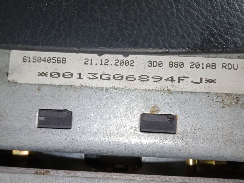 Recambio de airbag volante para volkswagen touareg (7la, 7l6, 7l7) 5.0 v10 tdi referencia OEM IAM 3D0880201AB  