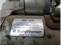 Recambio de motor arranque para kia stonic (yb) 1.0 t-gdi referencia OEM IAM 3610004270  61005417