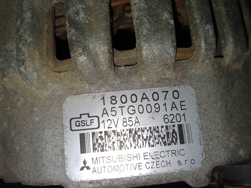 Recambio de alternador para smart forfour (454) 1.3 (454.031) referencia OEM IAM 1800A070A5TG0091AE  