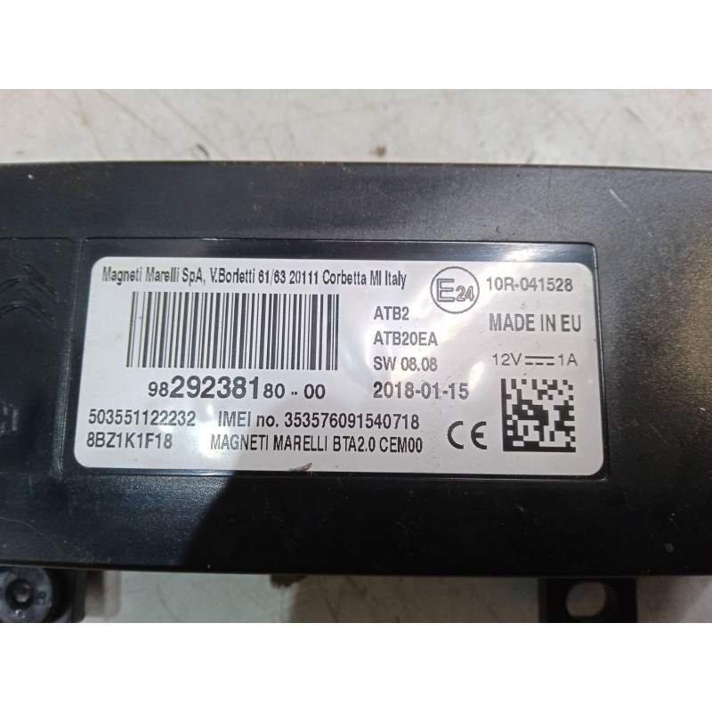 Recambio de centralita bluetooth para citroën c4 grand picasso ii (da_, de_) 2.0 bluehdi 150 referencia OEM IAM 9829238180  