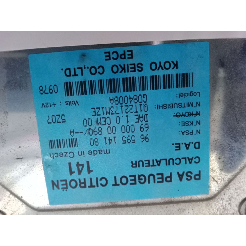 Recambio de centralita airbag para citroën c3 i (fc_, fn_) 1.4 i referencia OEM IAM 9659514180 69 000 00 890--A Q1T22173M1ZE