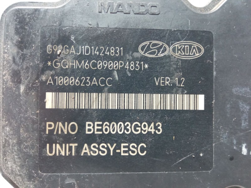 Recambio de abs para kia rio iii (ub) 1.1 crdi referencia OEM IAM 589201W570BE6003G943 A1000623ACC MGH-60BH6013G943  G92GAJ1D142