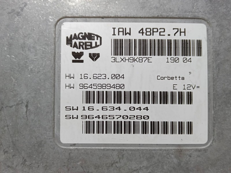 Recambio de centralita motor uce para citroën c2 (jm_) 1.1 referencia OEM IAM 9646570280  