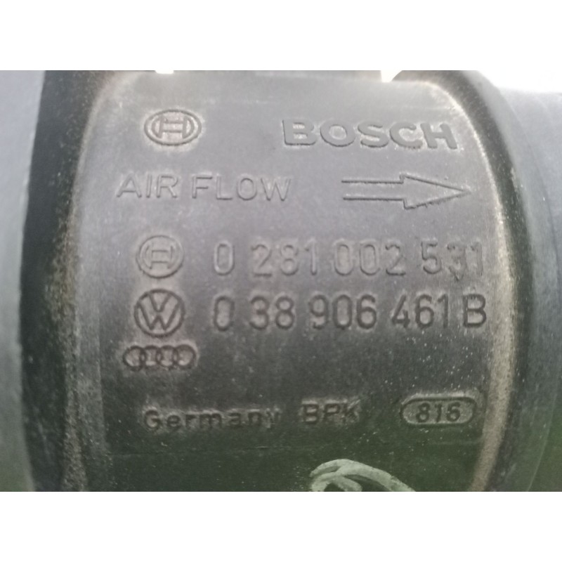 Recambio de caudalimetro para skoda fabia i (6y2) 1.4 tdi referencia OEM IAM 0281002531.038906461B  