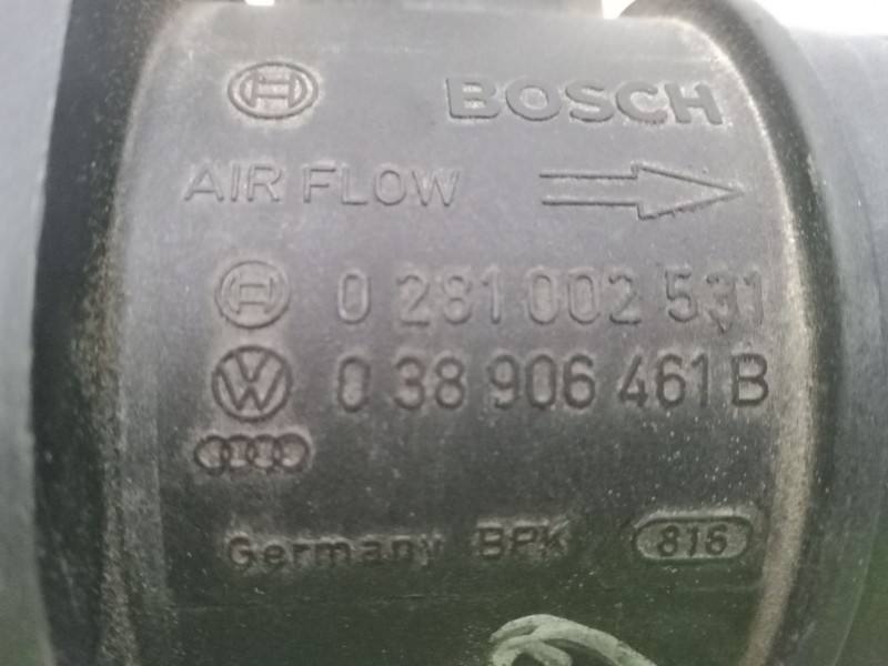Recambio de caudalimetro para skoda fabia i (6y2) 1.4 tdi referencia OEM IAM 0281002531.038906461B  