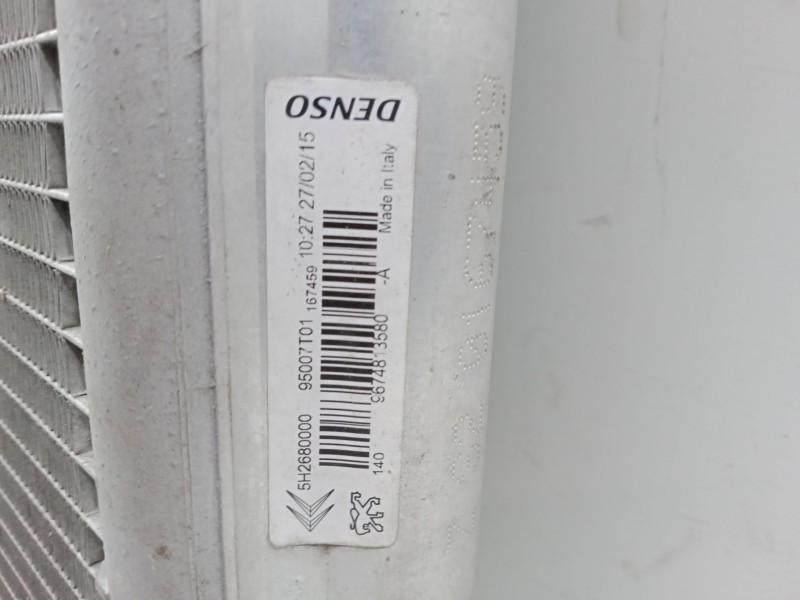 Recambio de radiador a/a /condensador para citroën c4 cactus 1.2 vti 82 referencia OEM IAM 5H2680000 9674813580 95007T01