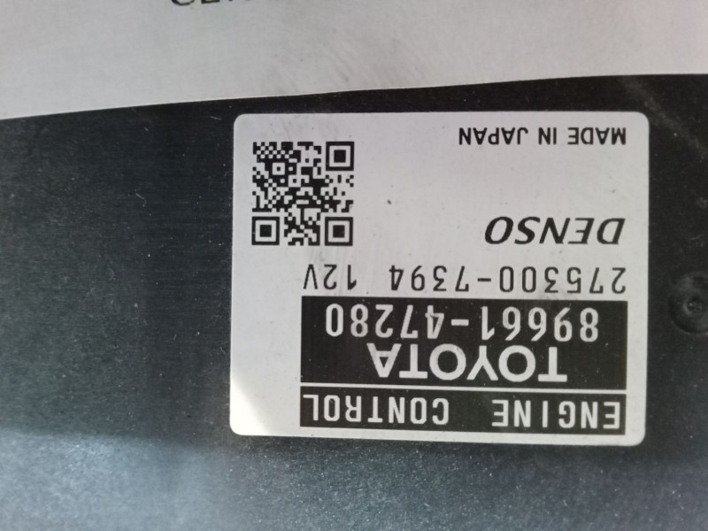 Recambio de centralita motor uce para toyota prius (_w3_) 1.8 hybrid (zvw3_) referencia OEM IAM 8966147280  2753007394