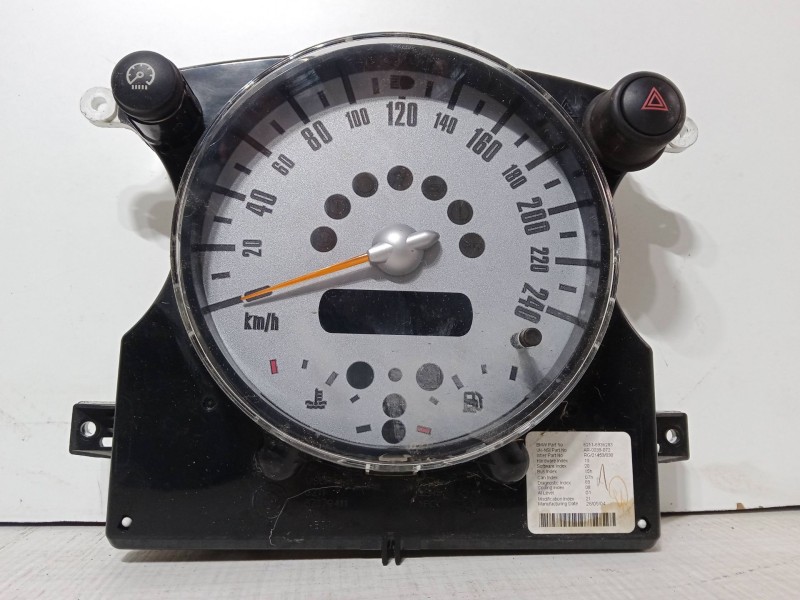 Recambio de cuadro instrumentos para mini mini (r50, r53) one d referencia OEM IAM 62116936283 RG21453030 AR0039072