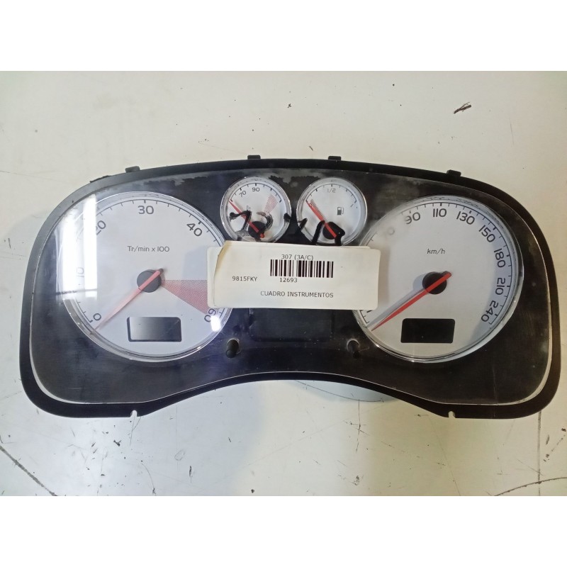 Recambio de cuadro instrumentos para peugeot 307 (3a/c) 1.6 hdi referencia OEM IAM P9661323180E019661323180  28117447-7 C