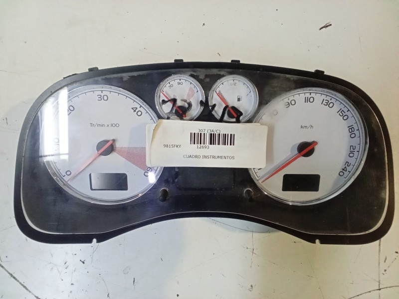 Recambio de cuadro instrumentos para peugeot 307 (3a/c) 1.6 hdi referencia OEM IAM P9661323180E019661323180  28117447-7 C