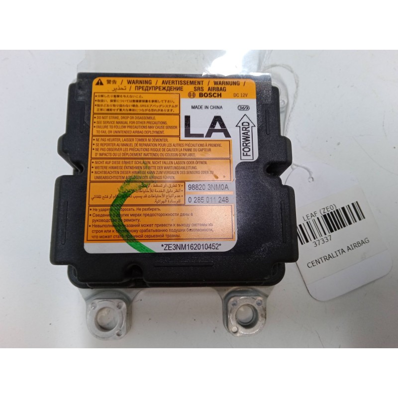 Recambio de centralita airbag para nissan leaf (ze0) electric referencia OEM IAM 0285011248  