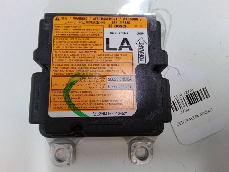 Recambio de centralita airbag para nissan leaf (ze0) electric referencia OEM IAM 0285011248  