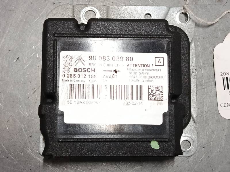 CENTRALITA AIRBAG 9808308980 0285012189 