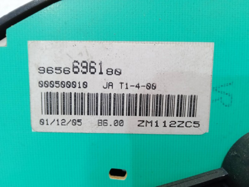 Recambio de cuadro instrumentos para peugeot 206 hatchback (2a/c) 1.4 i referencia OEM IAM 9656696180 JA T1-4-00 000500010