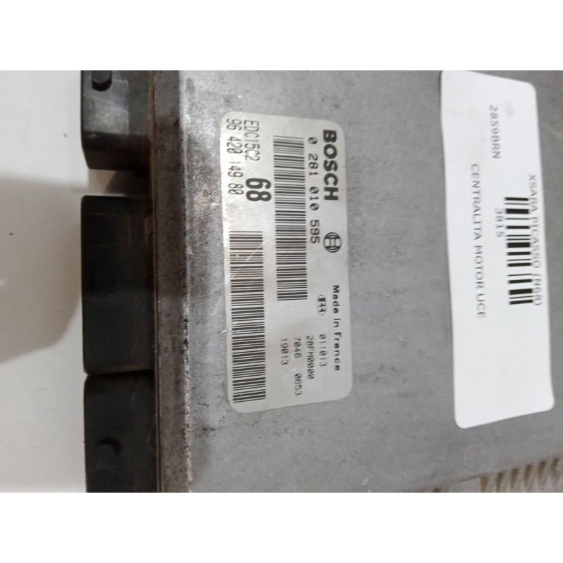 Recambio de centralita motor uce para citroën xsara picasso (n68) 2.0 hdi referencia OEM IAM 0281010595 96 420 149 80 