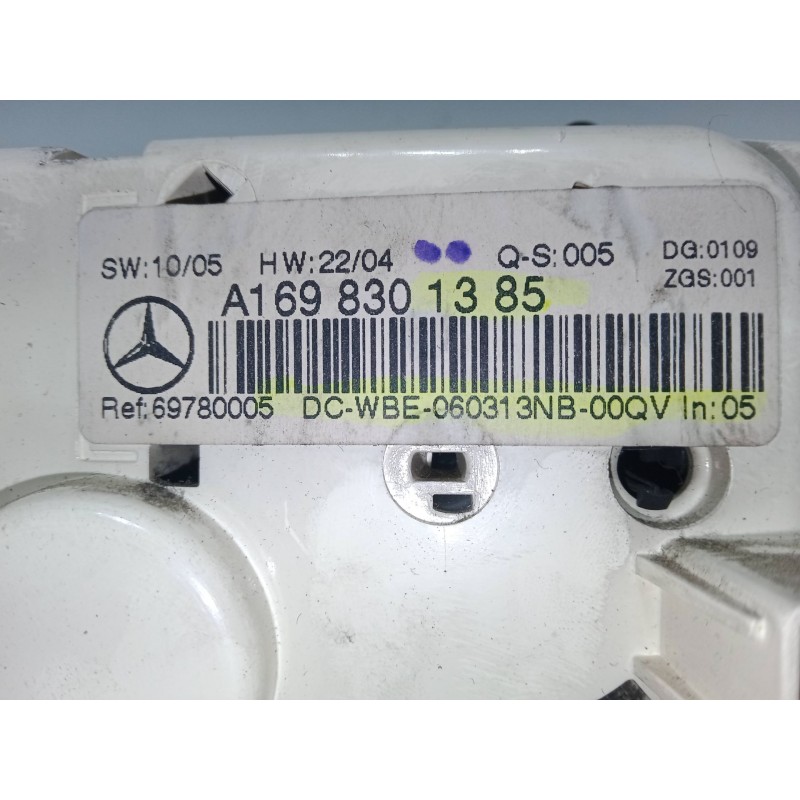 Recambio de mando climatizador para mercedes-benz clase b sports tourer (w245) b 200 cdi (245.208) referencia OEM IAM A169830138