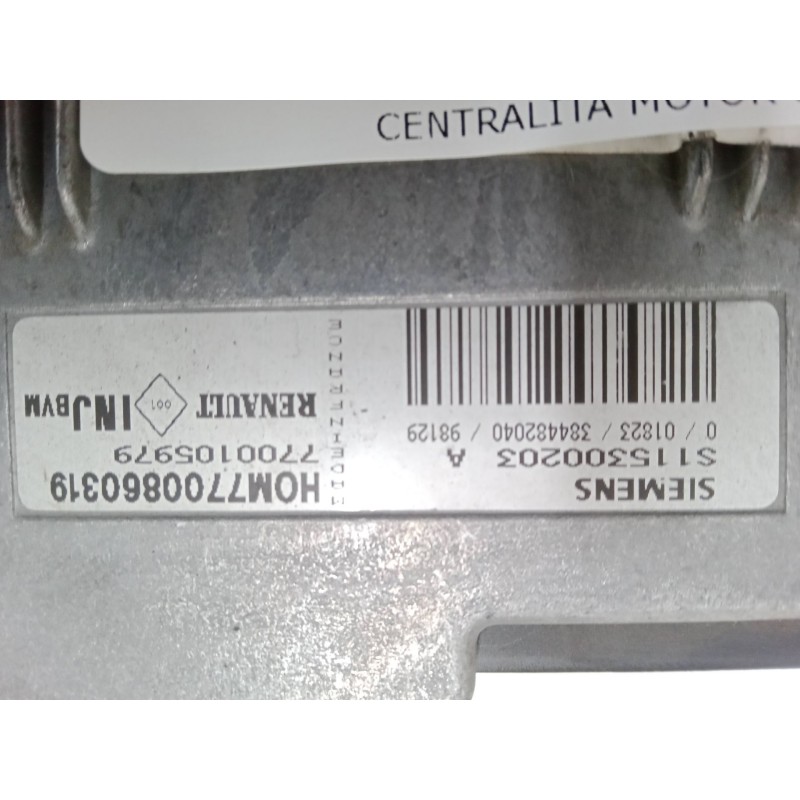 Recambio de centralita motor uce para renault megane i (ba0/1_) 1.6 e (ba0f, ba0s) referencia OEM IAM 7700860319 S115300203 A HO