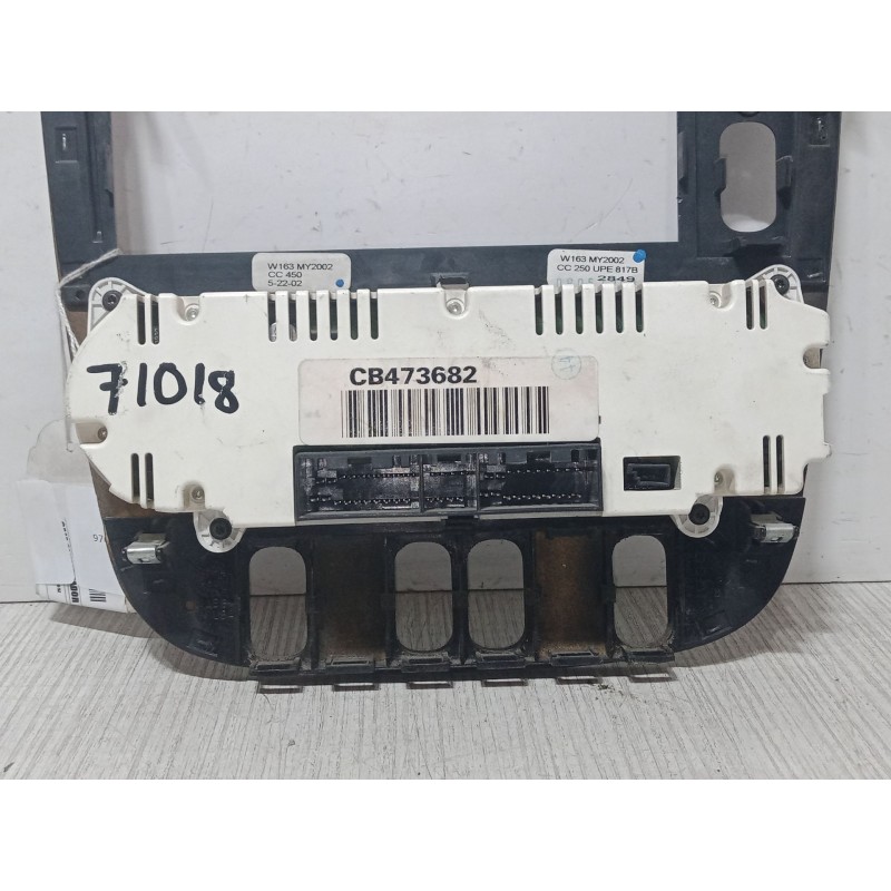 Recambio de mando climatizador para mercedes-benz clase m (w163) ml 270 cdi (163.113) referencia OEM IAM CB473682  