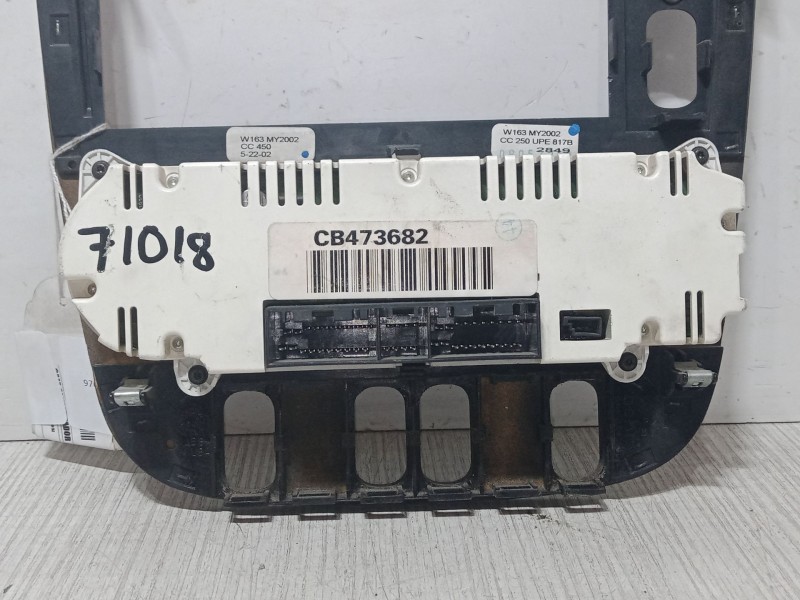 Recambio de mando climatizador para mercedes-benz clase m (w163) ml 270 cdi (163.113) referencia OEM IAM CB473682  