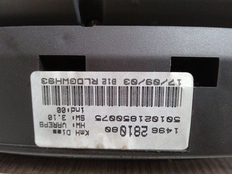 Recambio de cuadro instrumentos para citroën c8 (ea_, eb_) 2.2 hdi referencia OEM IAM 1496281080  501021850075