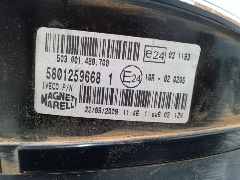 Recambio de cuadro instrumentos para iveco daily iv furgoneta 29l10 v referencia OEM IAM 58012596681  503001480700