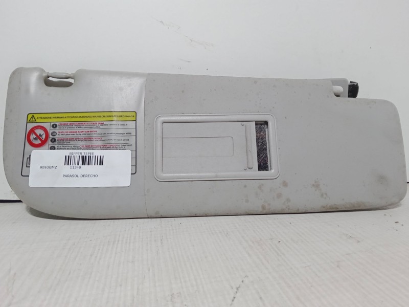Recambio de parasol derecho para peugeot bipper tepee 1.4 hdi referencia OEM IAM   