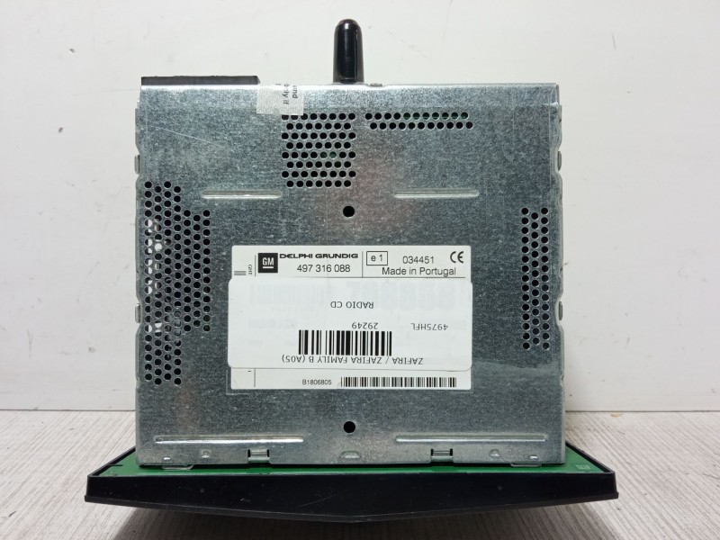 Recambio de radio cd para opel zafira / zafira family b (a05) 1.7 cdti (m75) referencia OEM IAM 497316088  