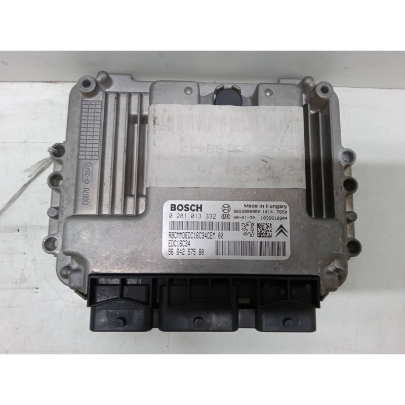 Recambio de centralita motor uce para peugeot 307 sw (3h) 1.6 hdi 90 referencia OEM IAM 0281013332 96 642 575 80 