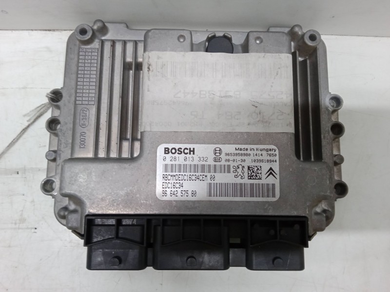 Recambio de centralita motor uce para peugeot 307 sw (3h) 1.6 hdi 90 referencia OEM IAM 0281013332 96 642 575 80 