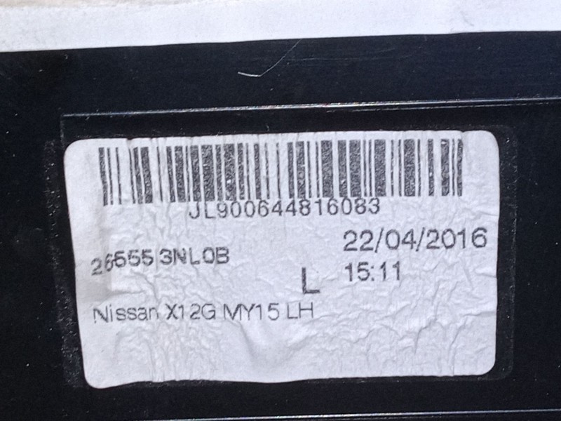 Recambio de piloto trasero izquierdo para nissan leaf (ze0) electric referencia OEM IAM 265553NL0B  
