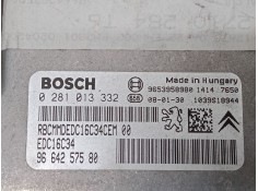 Recambio de centralita motor uce para peugeot 307 sw (3h) 1.6 hdi 90 referencia OEM IAM 0281013332 96 642 575 80 