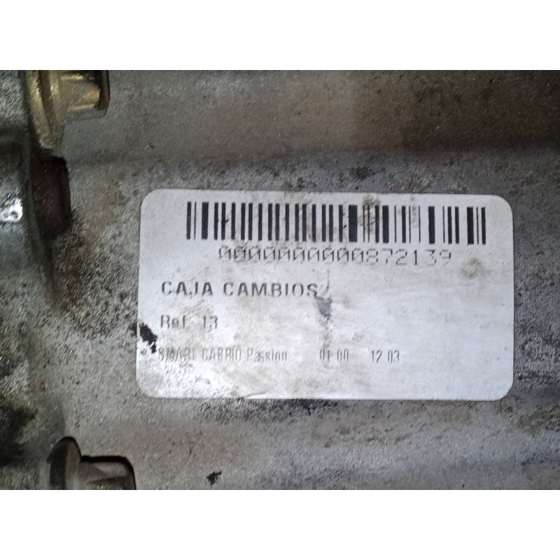 Recambio de caja de cambios automatica para smart city-coupe (450) 0.6 (450.352, 450.353) referencia OEM IAM   