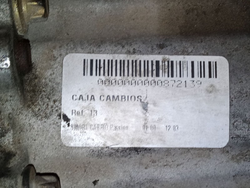 Recambio de caja de cambios automatica para smart city-coupe (450) 0.6 (450.352, 450.353) referencia OEM IAM   