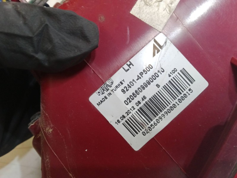 Recambio de piloto trasero izquierdo para hyundai i20 i (pb, pbt) 1.2 referencia OEM IAM 924014P500  