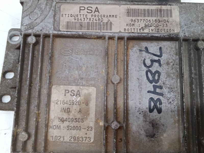 Recambio de centralita motor uce para peugeot 206 hatchback (2a/c) 1.4 i referencia OEM IAM   