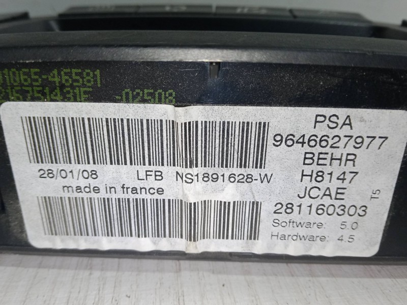 Recambio de mando climatizador para peugeot 307 sw (3h) 1.6 hdi 90 referencia OEM IAM   