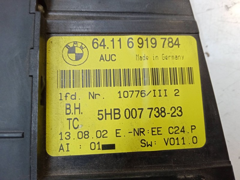 Recambio de mando climatizador para bmw 3 touring (e46) 320 d referencia OEM IAM 64116919784  5HB00773823