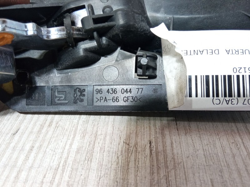 Recambio de maneta interior puerta delantera derecha para peugeot 307 (3a/c) 1.4 16v referencia OEM IAM 9643604477  