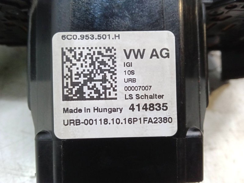 Recambio de mando luces para skoda fabia iii (nj3) 1.2 tsi referencia OEM IAM 6C0953501H  