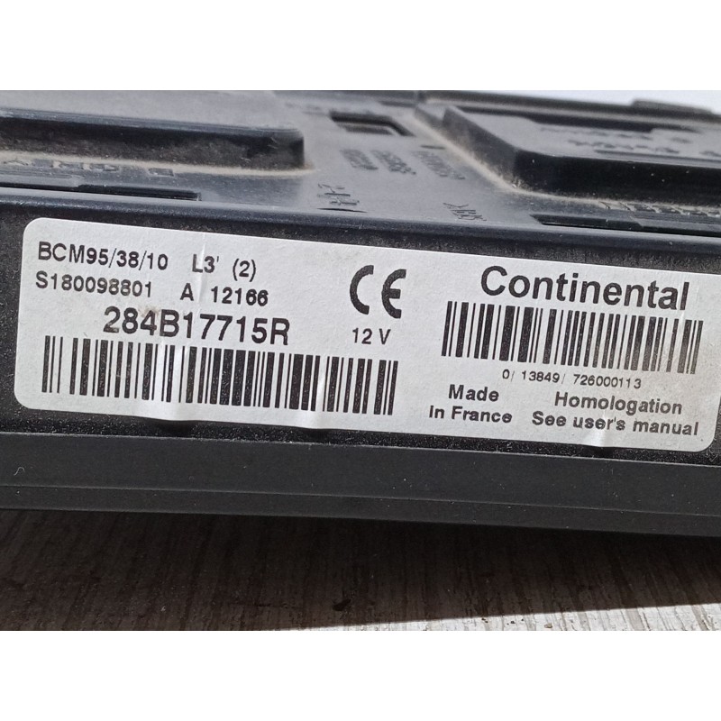 Recambio de bsi para renault scénic iii (jz0/1_) 1.6 dci (jz00, jz12) referencia OEM IAM 284B17715R S180098801 BCM953810