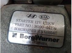 Recambio de motor arranque para hyundai i20 ii (gb, ib) 1.0 t-gdi referencia OEM IAM 3610004270  61005417
