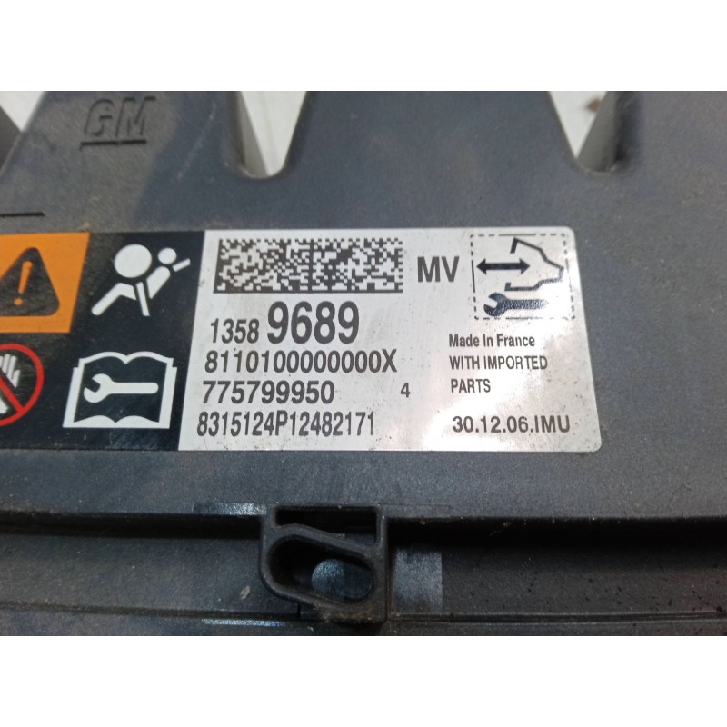Recambio de centralita airbag para opel zafira tourer c (p12) 1.4 lpg (75) referencia OEM IAM 13589689 8110100000000X 775799950