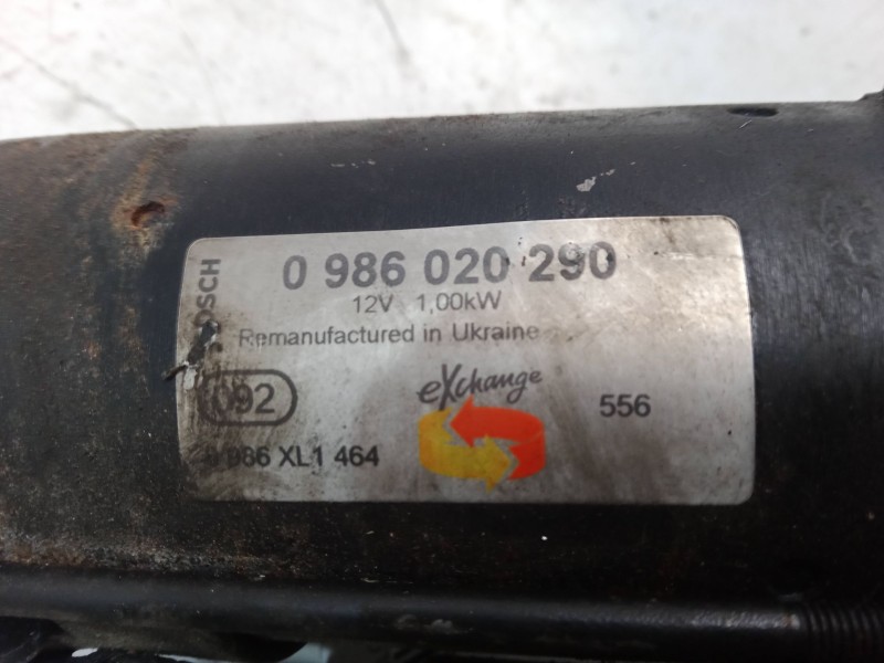Recambio de motor arranque para volkswagen polo (9n_, 9a_) 1.2 12v referencia OEM IAM 0986046290  