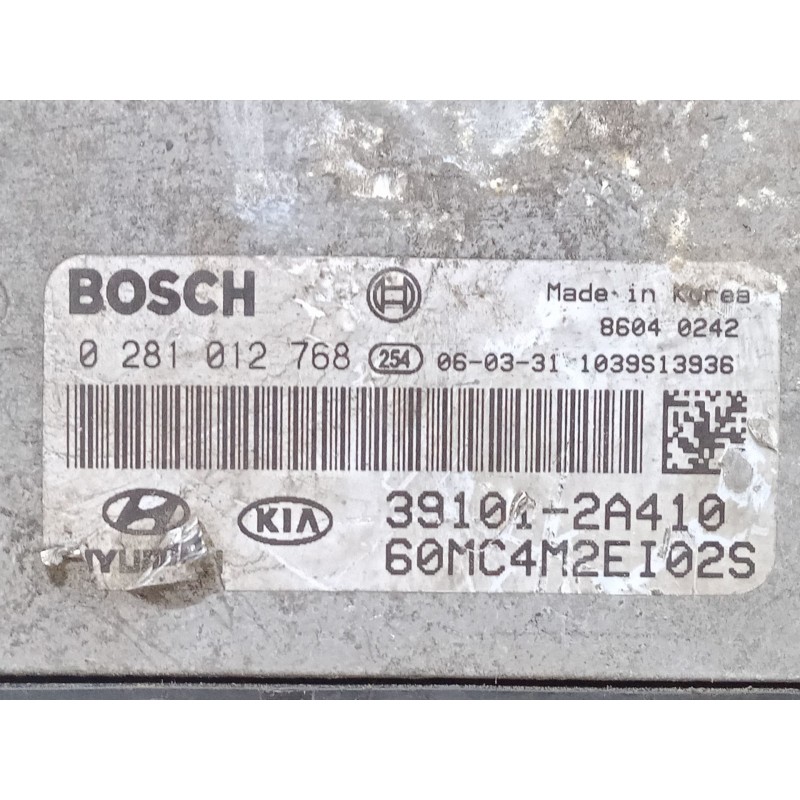 Recambio de centralita motor uce para hyundai accent iii sedán (mc) 1.5 crdi gls referencia OEM IAM 0281012768 39101-2A410 60MC4